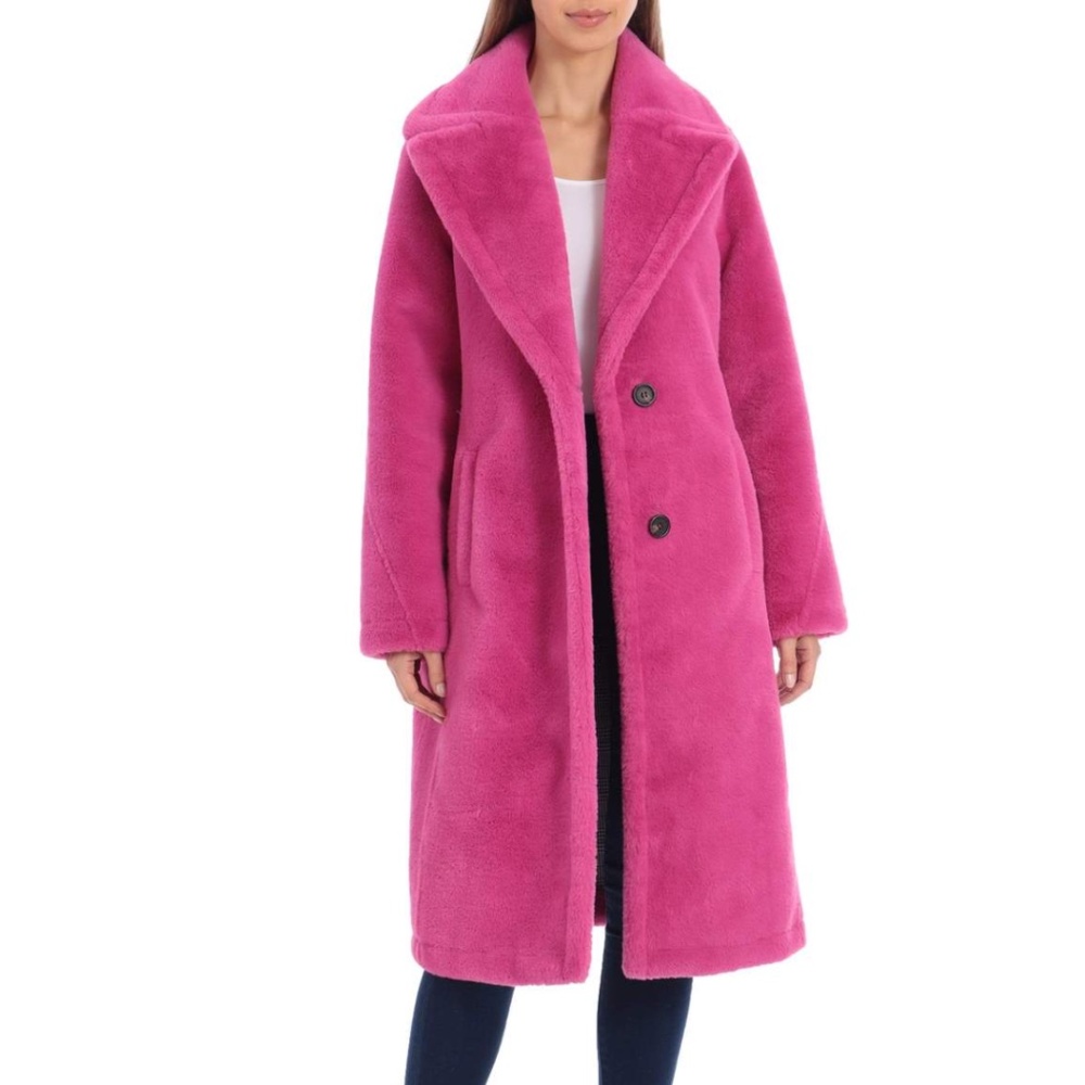 Beautiful Avec Les Filles Bonded Faux Fur Coat